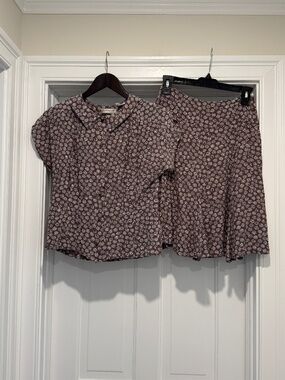 Vintage Top and Skirt Set